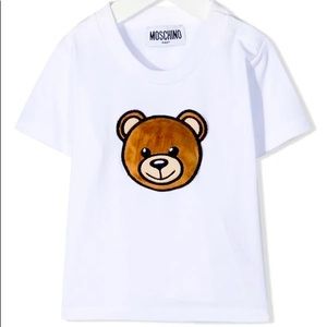 Moschino Kids Textured Teddy Patch T-shirt